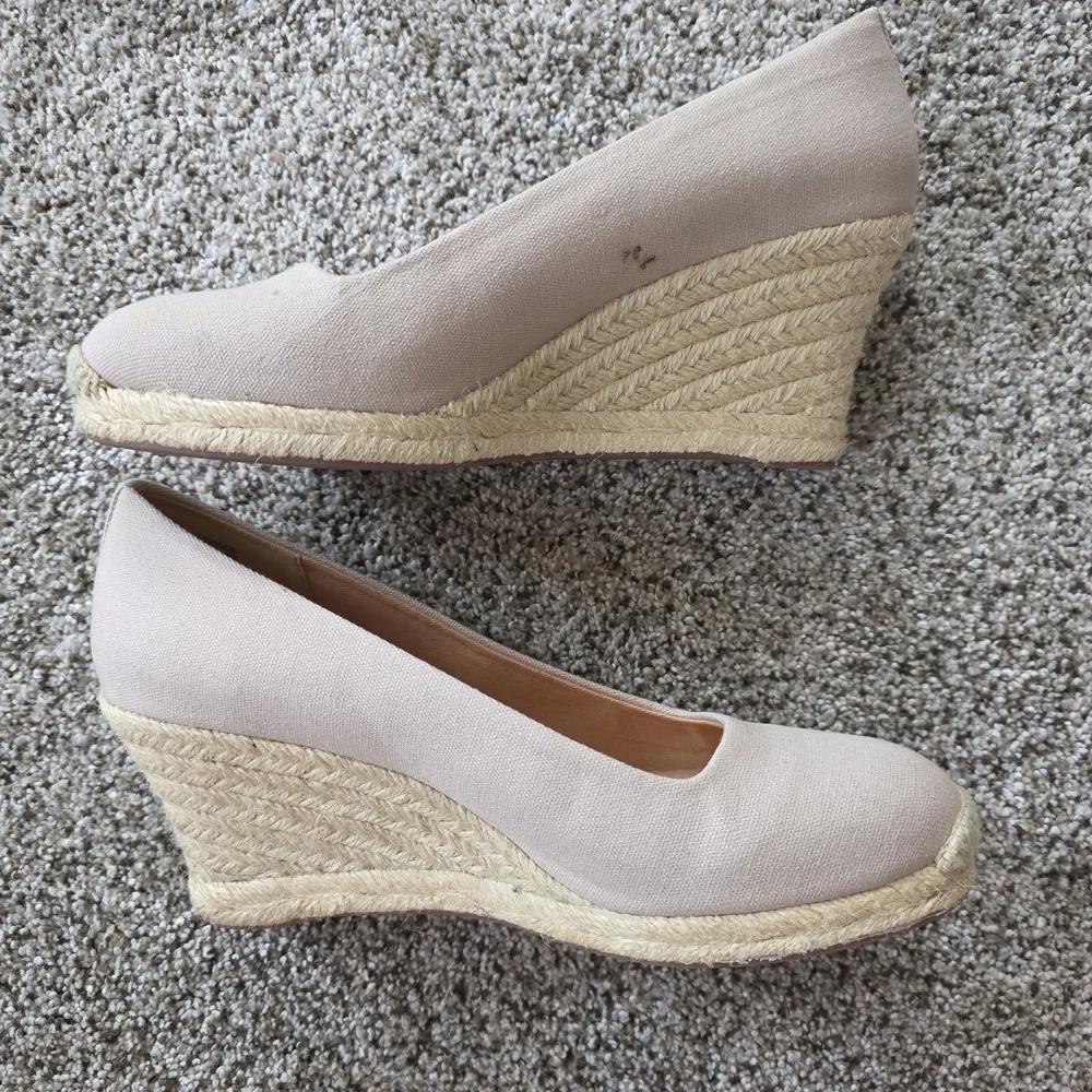 J. Crew Women's Beige Wedge Shoes